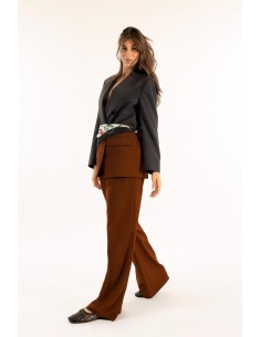 Calças largas de cintura baixa Kontatto 2