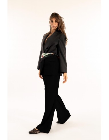 Calças largas de cintura baixa Kontatto