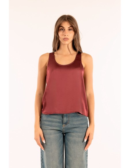 T-shirt de cetim Kontatto