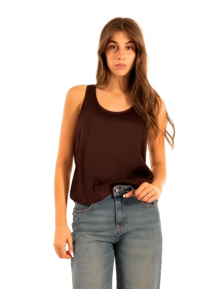 T-shirt de cetim Kontatto