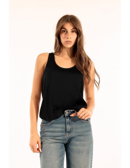 T-shirt de cetim Kontatto