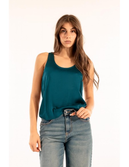 T-shirt de cetim Kontatto