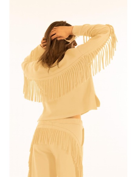 Camisola com franjas Kontatto