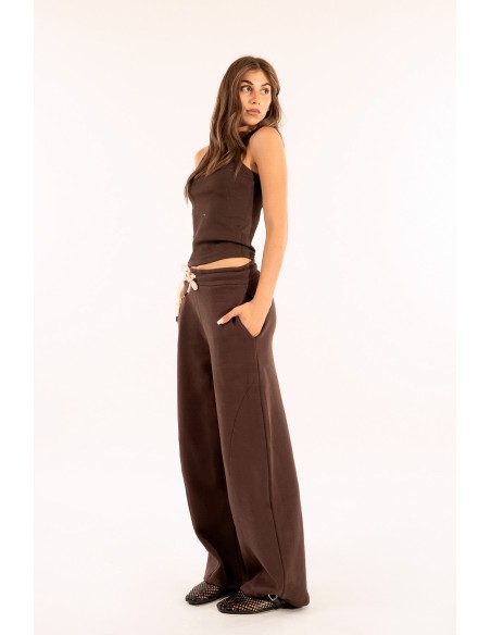 Calças de perna direita Kontatto