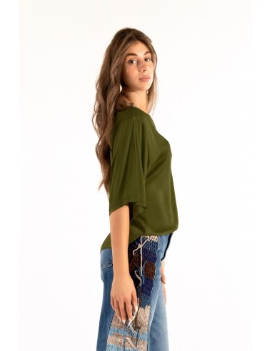 T-Shirt de cetim sobre Kontatto