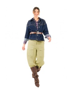 Calças elásticas de cano Kontatto 2