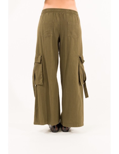 Calças cargo elásticas Kontatto