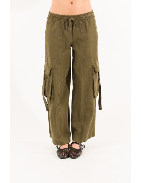 Calças cargo elásticas Kontatto