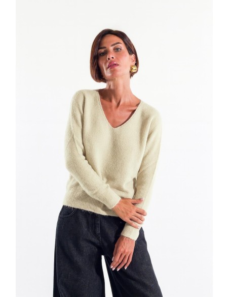 Camisola com decote em V Kontatto