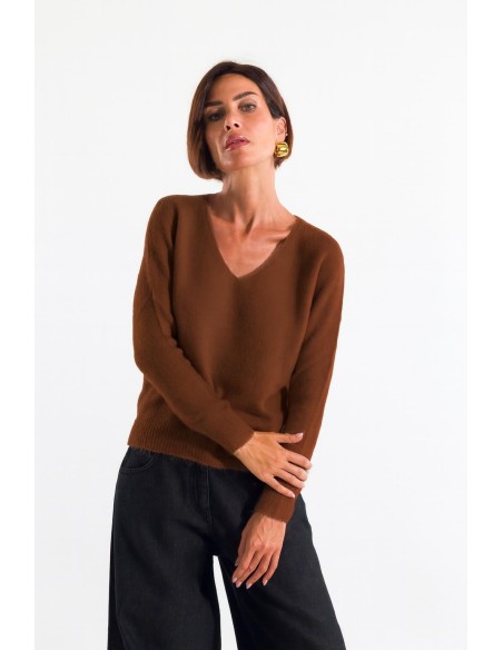 Camisola com decote em V Kontatto