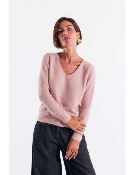 Camisola com decote em V Kontatto