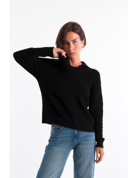 Camisola com decote em gola alta Kontatto