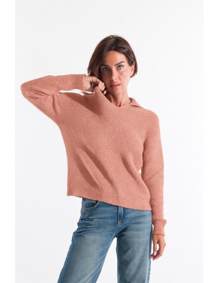 Camisola com decote em gola alta Kontatto