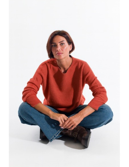 Camisola com gola redonda Kontatto