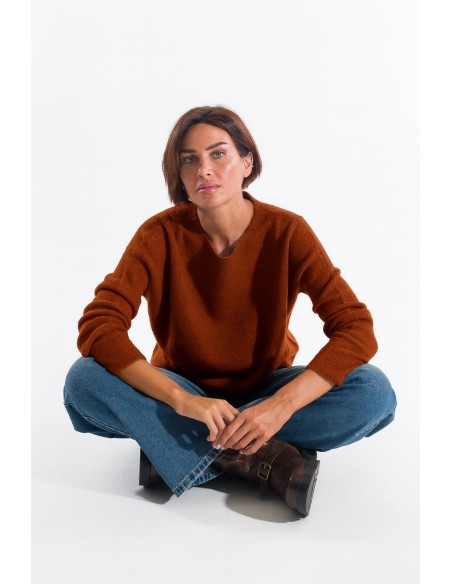 Camisola com gola redonda Kontatto