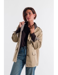 Casaco com gola com cordão Kontatto