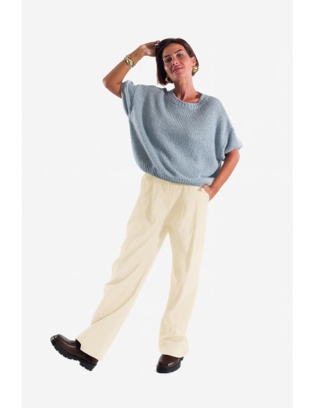 Calças com pregas Kontatto