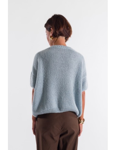 Manga curta com gola redonda Kontatto