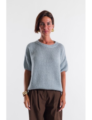 Manga curta com gola redonda Kontatto