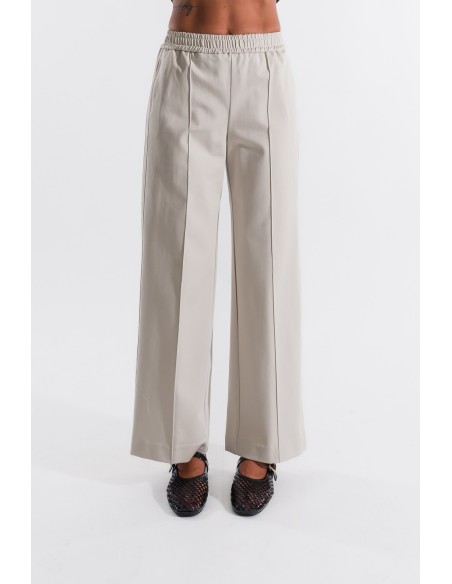 Calças com fita em tom Kontatto