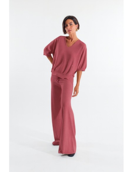 Calças com cordão Paillettes Kontatto