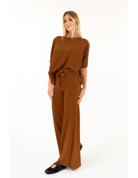 Calças em ponto de arroz Kontatto