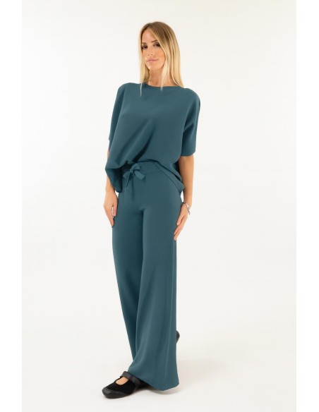 Calças em ponto de arroz Kontatto