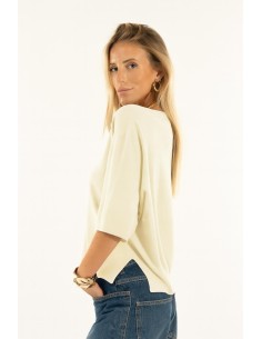 Camisola de manga curta com decote em V Kontatto 2