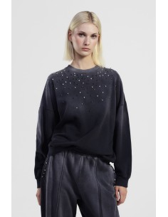 Sweatshirt de gola redonda com aplicações decorativas Dixie