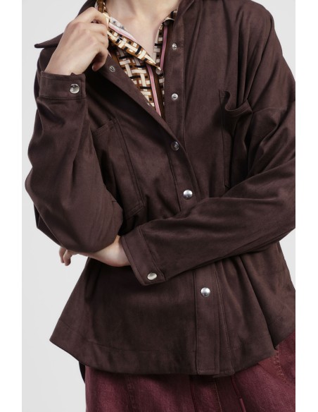 Blazer oversize com botões e bolsos aplicados Dixie