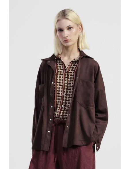 Blazer oversize com botões e bolsos aplicados Dixie