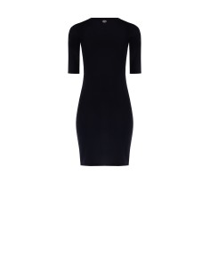 Vestido Curto Tubinho em Malha com Pedras Cabochão e Strass Rinascimento 2