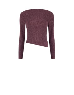 Top justo em tecido gofrado canelado Rinascimento 2