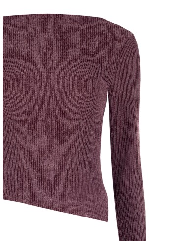 Top justo em tecido gofrado canelado Rinascimento