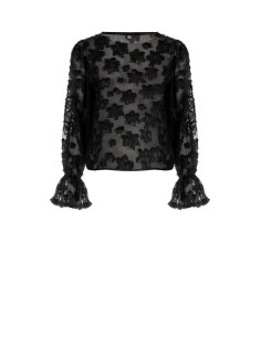 Blusa em georgette com efeito devoré Rinascimento 2