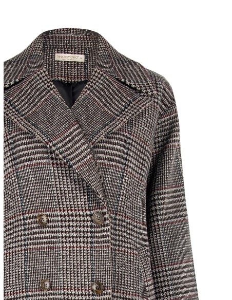 Casaco Curto Em Príncipe De Gales Rinascimento