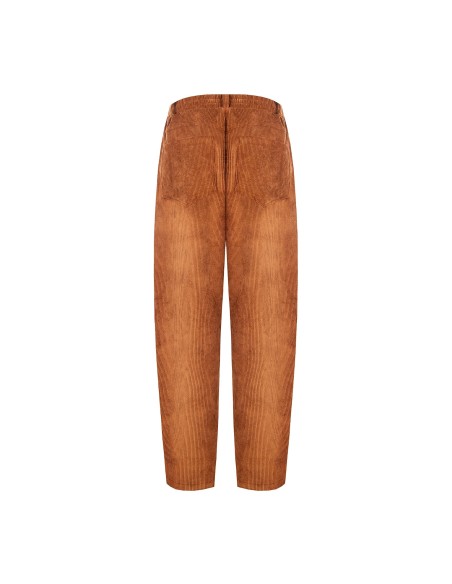 Calças balão em veludo cotelê com cós elástico Rinascimento