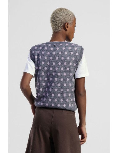 Colete sem mangas com motivo de bolinhas Dixie