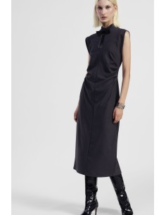 Vestido Midi Sem Mangas com Laço Dixie