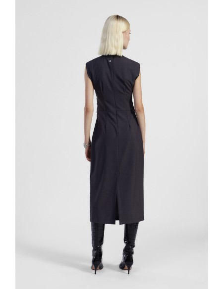 Vestido Midi Sem Mangas Com Laço Dixie