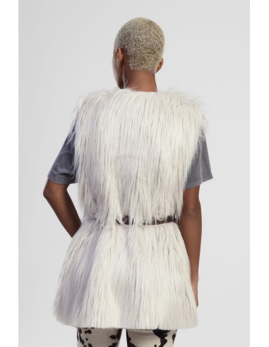 Pele Ecológica Sem Mangas Com Cinto E Forro Animalier Dixie