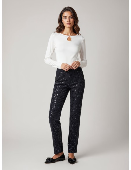 Top Justo com Recorte em Gota Rinascimento