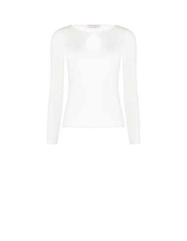 Top justo com recorte em gota Rinascimento