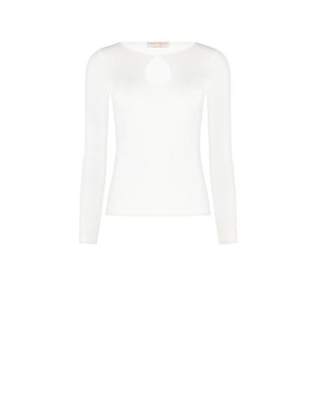 Top justo com recorte em gota Rinascimento