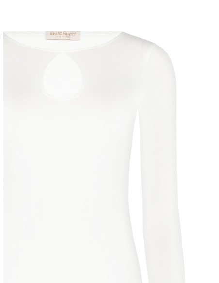 Top justo com recorte em gota Rinascimento