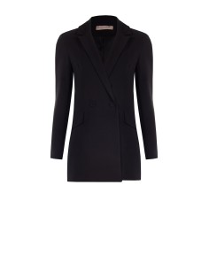 Blazer Ajustado de Corte Longo em Tecido Técnico Rinascimento