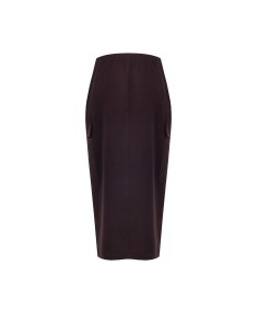 Saia Tubinho Cargo Em Tecido Poliviscose Com Fenda Frontal Rinascimento 2