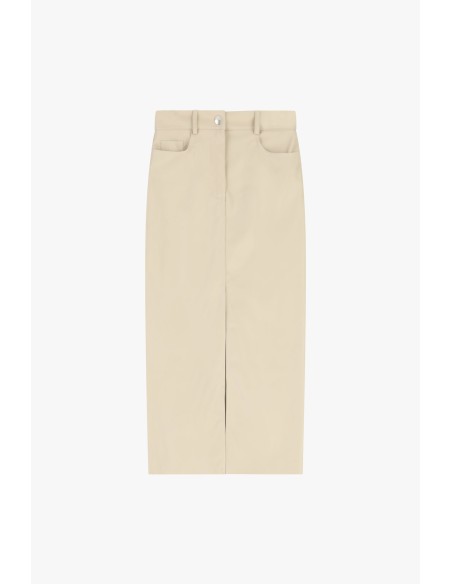 Saia lápis com bolsos e passadores na cintura Dixie