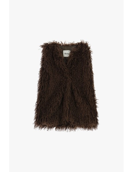 Colete em eco-pelo com corte regular Dixie