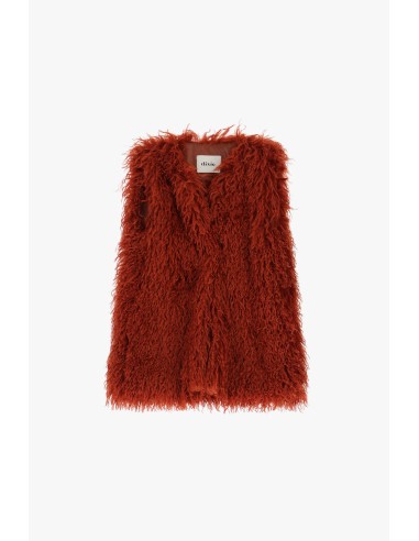 Colete em pelo ecológico com corte regular Dixie